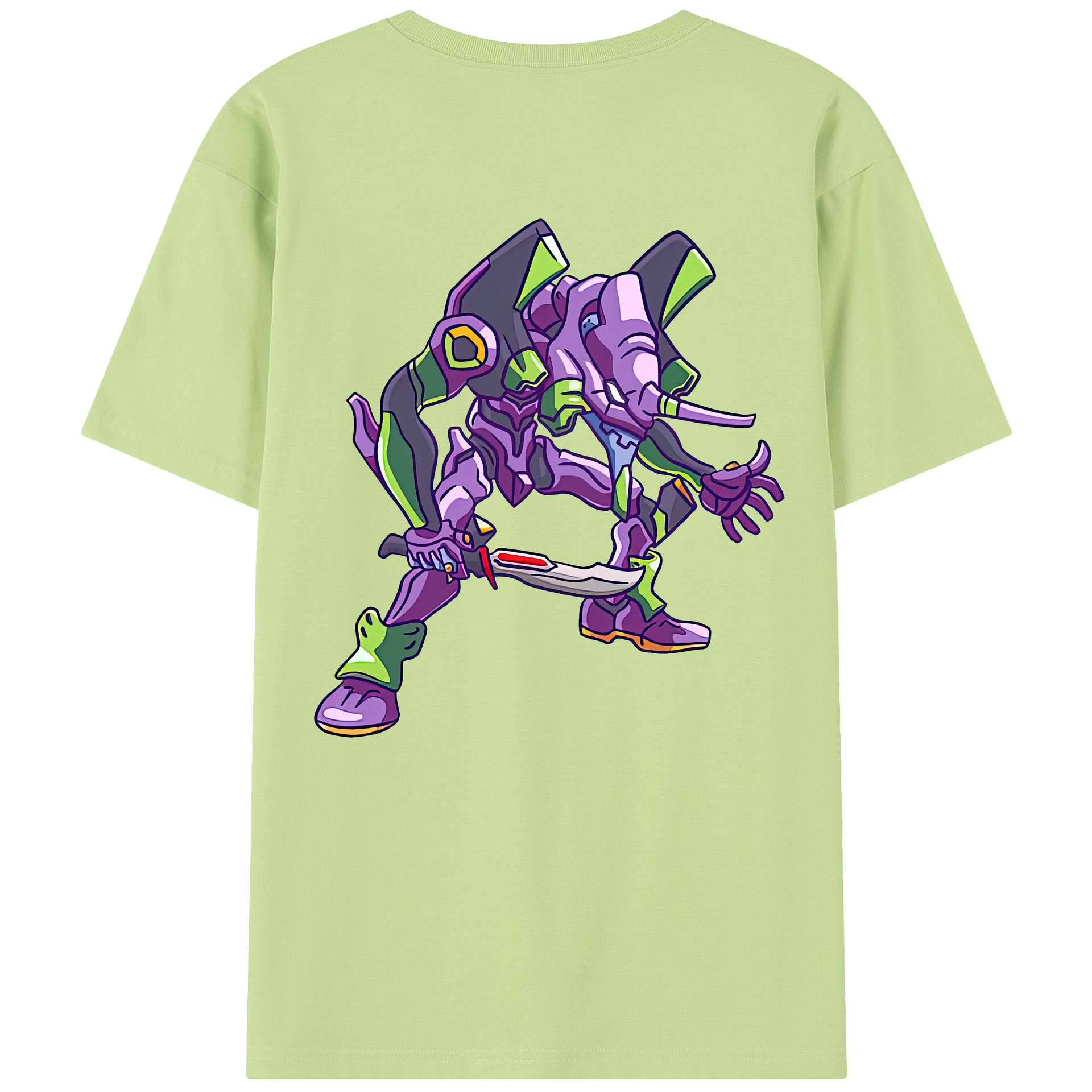 （画像用） EVA 新世紀エヴァンゲリオン 綿100％半袖Tシャツ（背面プリント）